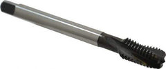 Emuge - 1/2-13 UNC 3 Flute 3BX Modified Bottoming Spiral Flute Tap - Cobalt, Oxide Finish, 4.331" OAL, Right Hand Flute, Right Hand Thread, Series Rekord D-Ti - Eagle Tool & Supply