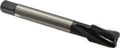 Emuge - 9/16-18 UNF 3 Flute 2BX Modified Bottoming Spiral Flute Tap - Cobalt, Oxide Finish, 3.937" OAL, Right Hand Flute, Right Hand Thread, Series Rekord D-Ti - Eagle Tool & Supply