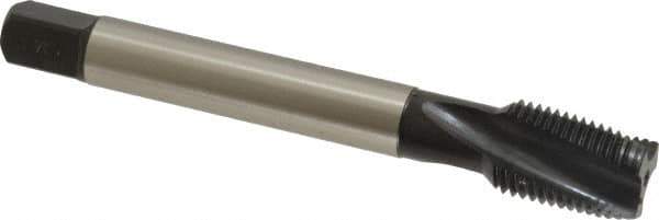 Emuge - 9/16-18 UNF 3 Flute 3BX Modified Bottoming Spiral Flute Tap - Cobalt, Oxide Finish, 3.937" OAL, Right Hand Flute, Right Hand Thread, Series Rekord D-Ti - Eagle Tool & Supply