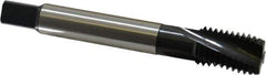 Emuge - 3/4-10 UNC 3 Flute 2BX Modified Bottoming Spiral Flute Tap - Cobalt, Oxide Finish, 4.921" OAL, Right Hand Flute, Right Hand Thread, Series Rekord D-Ti - Eagle Tool & Supply