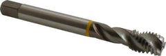 Emuge - 9/16-12 UNC 3 Flute 3B Modified Bottoming Spiral Flute Tap - Cobalt, Bright Finish, 4.331" OAL, Right Hand Flute, Right Hand Thread, Series Enorm - Eagle Tool & Supply