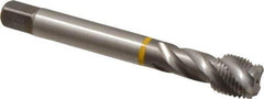 Emuge - 9/16-18 UNF 4 Flute 3B Modified Bottoming Spiral Flute Tap - Cobalt, Bright Finish, 3.937" OAL, Right Hand Flute, Right Hand Thread, Series Enorm - Eagle Tool & Supply