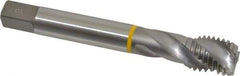 Emuge - 3/4-10 UNC 3 Flute 3B Modified Bottoming Spiral Flute Tap - Cobalt, Bright Finish, 4.921" OAL, Right Hand Flute, Right Hand Thread, Series Enorm - Eagle Tool & Supply