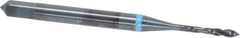 Emuge - #1-72 UNF 2 Flute 3B Modified Bottoming Spiral Flute Tap - Cobalt, Oxide Finish, 1.772" OAL, Right Hand Flute, Right Hand Thread, Series Enorm-VA - Eagle Tool & Supply