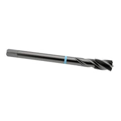 Emuge - 7/16-20 UNF 3 Flute 2B Modified Bottoming Spiral Flute Tap - Cobalt, Oxide Finish, 3.937" OAL, Right Hand Flute, Right Hand Thread, Series Enorm-VA - Eagle Tool & Supply