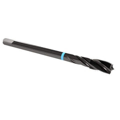 Emuge - 7/16-20 UNF 3 Flute 3B Modified Bottoming Spiral Flute Tap - Cobalt, Oxide Finish, 3.937" OAL, Right Hand Flute, Right Hand Thread, Series Enorm-VA - Eagle Tool & Supply