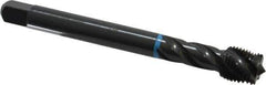 Emuge - 1/2-20 UNF 4 Flute 3B Modified Bottoming Spiral Flute Tap - Cobalt, Oxide Finish, 3.937" OAL, Right Hand Flute, Right Hand Thread, Series Enorm-VA - Eagle Tool & Supply