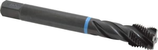 Emuge - 9/16-18 UNF 4 Flute 2B Modified Bottoming Spiral Flute Tap - Cobalt, Oxide Finish, 3.937" OAL, Right Hand Flute, Right Hand Thread, Series Enorm-VA - Eagle Tool & Supply