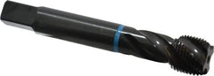 Emuge - 3/4-16 UNF 4 Flute 2B Modified Bottoming Spiral Flute Tap - Cobalt, Oxide Finish, 4.331" OAL, Right Hand Flute, Right Hand Thread, Series Enorm-VA - Eagle Tool & Supply