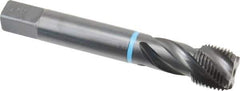 Emuge - 3/4-16 UNF 4 Flute 3B Modified Bottoming Spiral Flute Tap - Cobalt, Oxide Finish, 4.331" OAL, Right Hand Flute, Right Hand Thread, Series Enorm-VA - Eagle Tool & Supply