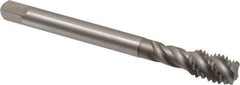 Emuge - 7/16-14 UNC 4 Flute 2B Bottoming Spiral Flute Tap - Cobalt, Bright Finish, 3.937" OAL, Right Hand Flute, Right Hand Thread, Series Enorm Z - Eagle Tool & Supply