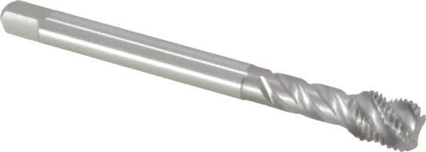 Emuge - 7/16-20 UNF 4 Flute 2B Bottoming Spiral Flute Tap - Cobalt, Bright Finish, 3.937" OAL, Right Hand Flute, Right Hand Thread, Series Enorm Z - Eagle Tool & Supply