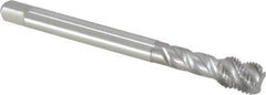 Emuge - 7/16-20 UNF 4 Flute 2B Bottoming Spiral Flute Tap - Cobalt, Bright Finish, 3.937" OAL, Right Hand Flute, Right Hand Thread, Series Enorm Z - Eagle Tool & Supply