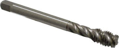 Emuge - 1/2-13 UNC 4 Flute 2B Bottoming Spiral Flute Tap - Cobalt, Bright Finish, 4.331" OAL, Right Hand Flute, Right Hand Thread, Series Enorm Z - Eagle Tool & Supply