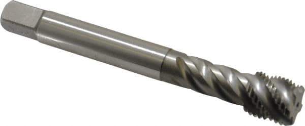 Emuge - 9/16-18 UNF 5 Flute 2B Bottoming Spiral Flute Tap - Cobalt, Bright Finish, 3.937" OAL, Right Hand Flute, Right Hand Thread, Series Enorm Z - Eagle Tool & Supply