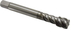 Emuge - 9/16-18 UNF 5 Flute 2B Bottoming Spiral Flute Tap - Cobalt, Bright Finish, 3.937" OAL, Right Hand Flute, Right Hand Thread, Series Enorm Z - Eagle Tool & Supply