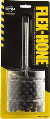 Brush Research Mfg. - 1-7/8" to 2-7/8" Bore Diam, 240 Grit, Boron Carbide Flexible Hone - Fine, 8" OAL - Eagle Tool & Supply