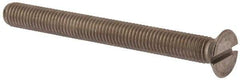 Value Collection - M10x1.50 Metric Coarse, 100mm OAL Slotted Drive Machine Screw - Flat Head, Grade 316 & A4 Stainless Steel, Uncoated, Without Washer - Eagle Tool & Supply