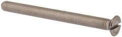 Value Collection - M10x1.50 Metric Coarse, 120mm OAL Slotted Drive Machine Screw - Flat Head, Grade 316 & A4 Stainless Steel, Uncoated, Without Washer - Eagle Tool & Supply