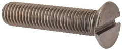 Value Collection - M12x1.75 Metric Coarse, 55mm OAL Slotted Drive Machine Screw - Flat Head, Grade 316 & A4 Stainless Steel, Uncoated, Without Washer - Eagle Tool & Supply
