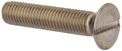 Value Collection - M12x1.75, 60mm OAL Slotted Drive Machine Screw - Flat Head, Grade 316 & A4 Stainless Steel, Uncoated, Without Washer - Eagle Tool & Supply