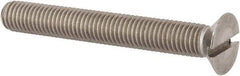 Value Collection - M12x1.75, 90mm OAL Slotted Drive Machine Screw - Flat Head, Grade 316 & A4 Stainless Steel, Uncoated, Without Washer - Eagle Tool & Supply
