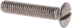 Value Collection - M3x0.50 Metric Coarse, 16mm OAL Slotted Drive Machine Screw - Oval Head, Grade 316 & A4 Stainless Steel, Uncoated, Without Washer - Eagle Tool & Supply