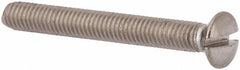 Value Collection - M3x0.50, 25mm OAL Slotted Drive Machine Screw - Oval Head, Grade 316 & A4 Stainless Steel, Uncoated, Without Washer - Eagle Tool & Supply