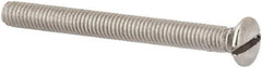 Value Collection - M3x0.50 Metric Coarse, 30mm OAL Slotted Drive Machine Screw - Oval Head, Grade 316 & A4 Stainless Steel, Uncoated, Without Washer - Eagle Tool & Supply