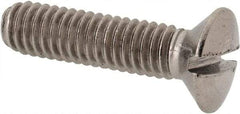 Value Collection - M4x0.70 Metric Coarse, 16mm OAL Slotted Drive Machine Screw - Oval Head, Grade 316 & A4 Stainless Steel, Uncoated, Without Washer - Eagle Tool & Supply