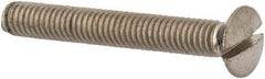 Value Collection - M4x0.70 Metric Coarse, 30mm OAL Slotted Drive Machine Screw - Oval Head, Grade 316 & A4 Stainless Steel, Uncoated, Without Washer - Eagle Tool & Supply
