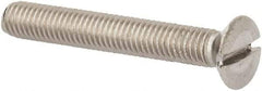 Value Collection - M5x0.80 Metric Coarse, 35mm OAL Slotted Drive Machine Screw - Oval Head, Grade 316 & A4 Stainless Steel, Uncoated, Without Washer - Eagle Tool & Supply
