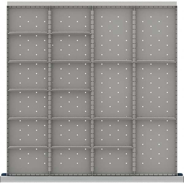 LISTA - 19-Compartment Drawer Divider Layout for 3.15" High Drawers - Eagle Tool & Supply