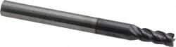ProMax - 5/32", 3/8" LOC, 3/16" Shank Diam, 2" OAL, 4 Flute, Solid Carbide Square End Mill - Single End, AlTiN Finish, Spiral Flute, 40° Helix, Centercutting, Right Hand Cut, Right Hand Flute, Series 155 - Eagle Tool & Supply