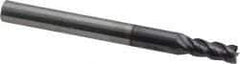 ProMax - 5/32", 3/8" LOC, 3/16" Shank Diam, 2" OAL, 4 Flute, Solid Carbide Square End Mill - Single End, AlTiN Finish, Spiral Flute, 40° Helix, Centercutting, Right Hand Cut, Right Hand Flute, Series 155 - Eagle Tool & Supply