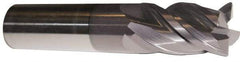 ProMax - 7/16", 4 Flute, Single End, Solid Carbide, 0.02" Corner Radius End Mill - 2-3/4" OAL, 40° Helix, Right Hand Flute, 1" LOC, Right Hand Cut - Eagle Tool & Supply