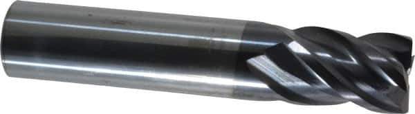 ProMax - 1/2", 4 Flute, Single End, Solid Carbide, 0.02" Corner Radius End Mill - 2-1/2" OAL, 40° Helix, Right Hand Flute, 5/8" LOC, Right Hand Cut - Eagle Tool & Supply