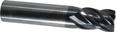 ProMax - 1/2", 4 Flute, Single End, Solid Carbide, 0.02" Corner Radius End Mill - 2-1/2" OAL, 40° Helix, Right Hand Flute, 5/8" LOC, Right Hand Cut - Eagle Tool & Supply