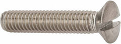 Value Collection - M6x1.00 Metric Coarse, 30mm OAL Slotted Drive Machine Screw - Oval Head, Grade 316 & A4 Stainless Steel, Uncoated, Without Washer - Eagle Tool & Supply