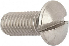 Value Collection - M8x1.25 Metric Coarse, 20mm OAL Slotted Drive Machine Screw - Oval Head, Grade 316 & A4 Stainless Steel, Uncoated, Without Washer - Eagle Tool & Supply