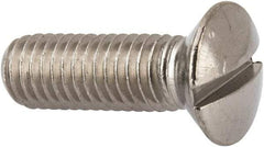 Value Collection - M8x1.25 Metric Coarse, 25mm OAL Slotted Drive Machine Screw - Oval Head, Grade 316 & A4 Stainless Steel, Uncoated, Without Washer - Eagle Tool & Supply