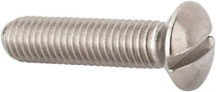 Value Collection - M8x1.25 Metric Coarse, 35mm OAL Slotted Drive Machine Screw - Oval Head, Grade 316 & A4 Stainless Steel, Uncoated, Without Washer - Eagle Tool & Supply