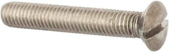 Value Collection - M8x1.25 Metric Coarse, 50mm OAL Slotted Drive Machine Screw - Oval Head, Grade 316 & A4 Stainless Steel, Uncoated, Without Washer - Eagle Tool & Supply