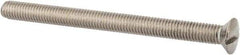 Value Collection - M8x1.25 Metric Coarse, 100mm OAL Slotted Drive Machine Screw - Oval Head, Grade 316 & A4 Stainless Steel, Uncoated, Without Washer - Eagle Tool & Supply