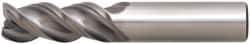 Niagara Cutter - 1", 3 Flute, Single End, Solid Carbide, 0.01" Corner Radius End Mill - 6" OAL, 45° Helix, Right Hand Flute, 2-5/8" LOC, Right Hand Cut - Eagle Tool & Supply