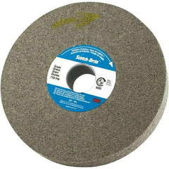 3M - 6" Diam, 0.37" Face Width, 1" Center Hole, Fine Grade, Silicon Carbide Deburring Wheel - Convolute, Density 8 Grade - Eagle Tool & Supply