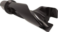 Allied Machine and Engineering - Series 32, 32 to 35mm Diam, 1-1/2" Diam Straight Shank with Flange, Straight Flute Spade Drill - 4-9/64" Max Depth, 6-29/64" Body Length, 8-59/64" OAL, Standard Length, Through Coolant - Eagle Tool & Supply