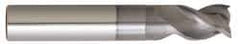 Niagara Cutter - 1", 3 Flute, Single End, Solid Carbide, 0.04" Corner Radius End Mill - 4" OAL, 40° Helix, Right Hand Flute, 1-1/4" LOC, Right Hand Cut, 1-5/8" Extended Reach - Eagle Tool & Supply