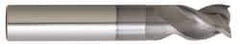 Niagara Cutter - 3/8", 3 Flute, Single End, Solid Carbide, 0.015" Corner Radius End Mill - 2-1/2" OAL, 40° Helix, Right Hand Flute, 1/2" LOC, Right Hand Cut, 7/8" Extended Reach - Eagle Tool & Supply