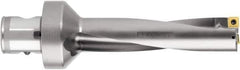 Komet - 160mm Max Drill Depth, 5xD, 31.8mm Diam, Indexable Insert Drill - 2 Inserts, ABS 63 Modular Connection Shank - Eagle Tool & Supply